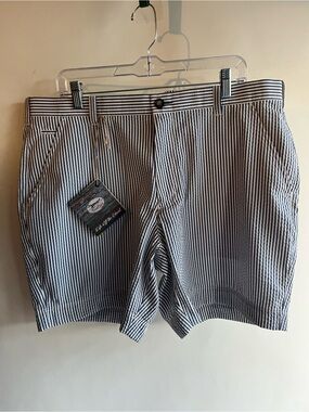 True Flies Gasparilla Seersucker Shorts New NWT Sz 38 Blue White